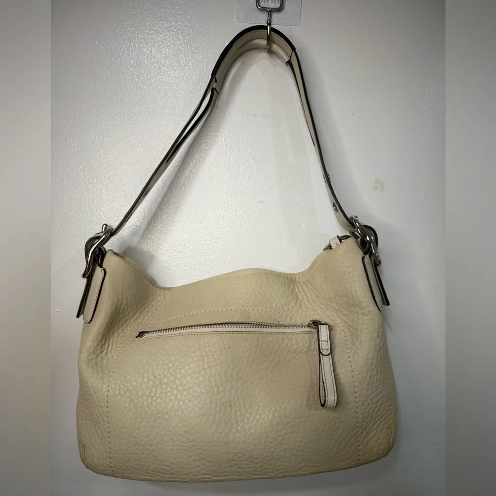 Coach Cream Leather Hobo Bag